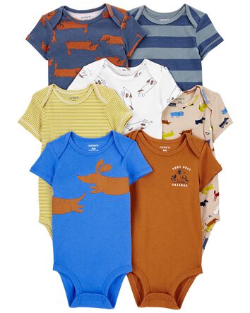 Baby 7-Pack Short-Sleeve Bodysuits, 