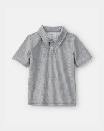 Boys Active Polo Shirt - Grey, 