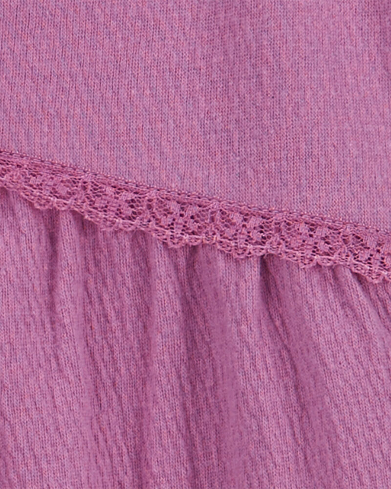 Toddler Crinkle Jersey Lace Top, image 2 of 3 slides