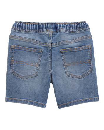 Kid Pull-On Denim Short - Blue Wash, 