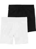 Black/White - 2-Pack Tumbling Shorts