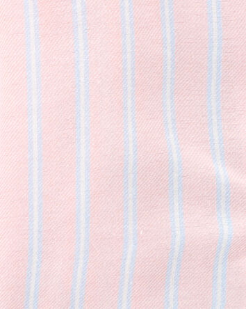 Toddler Striped Loose Fit 2-Piece Pajamas - Purple, 