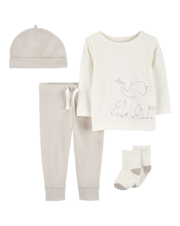 Baby 4-Piece Elephant Outfit Set, 