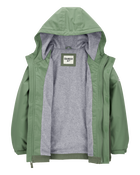 Boys Midweight Color Block Jacket - Green, image 2 of 3 slides