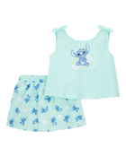 Toddler Disney© Lilo & Stitch 2-Piece Tank Top & Short Set, image 1 of 7 slides