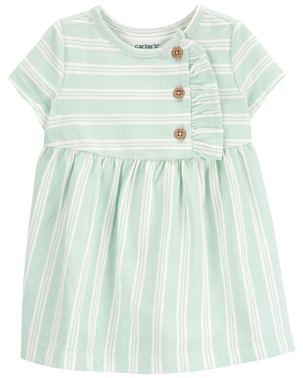 Mint Baby Striped Jersey Dress