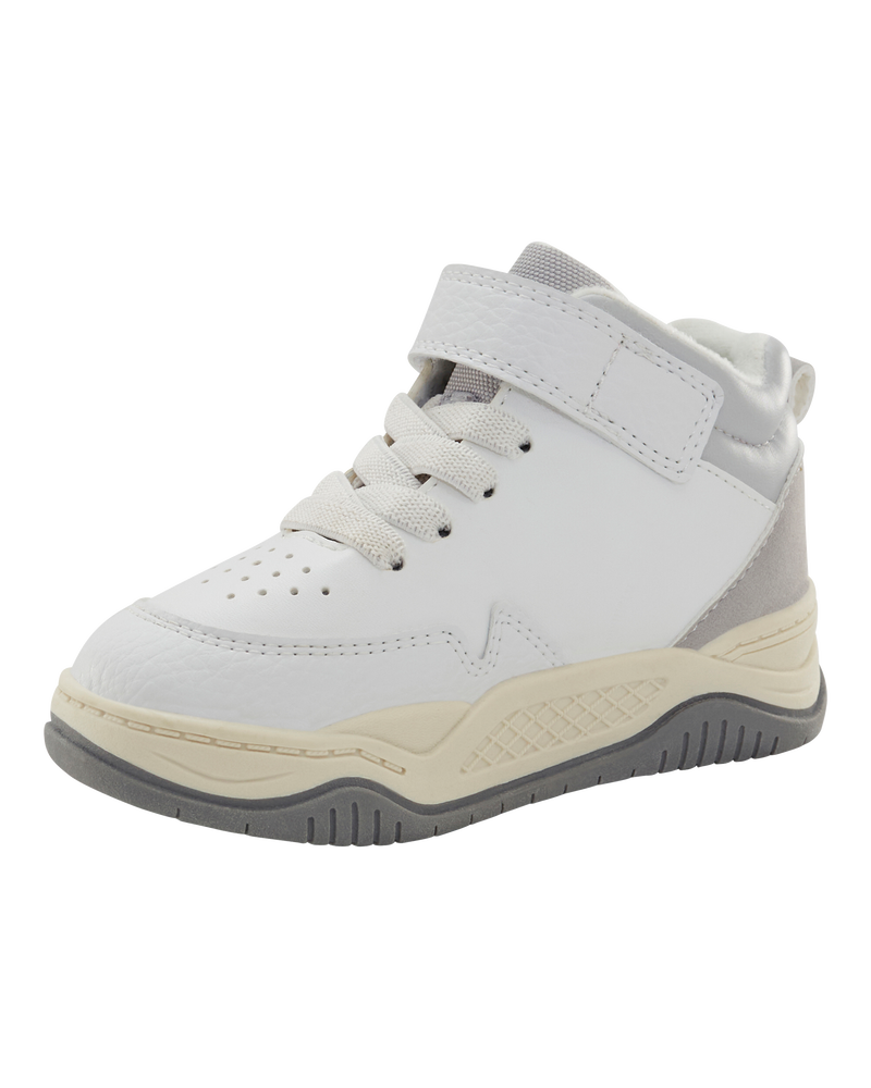 Toddler Casual Easy On High-Top Sneakers - Grey, image 7 of 7 slides