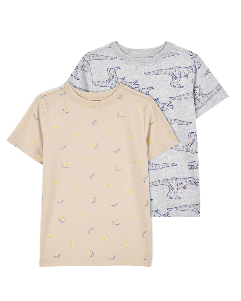 Kid 2-Pack Allover Print Short-Sleeve Tees, image 1 of 5 slides