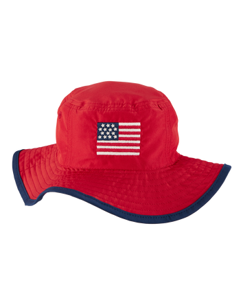 Toddler American Flag Bucket Hat, 