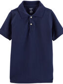 Navy - Kid Piqué Polo Shirt