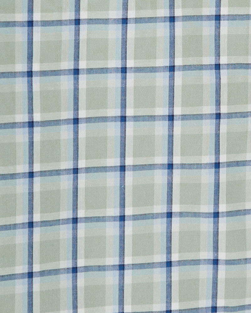 Kid Plaid Button-Front Shirt, image 3 of 4 slides