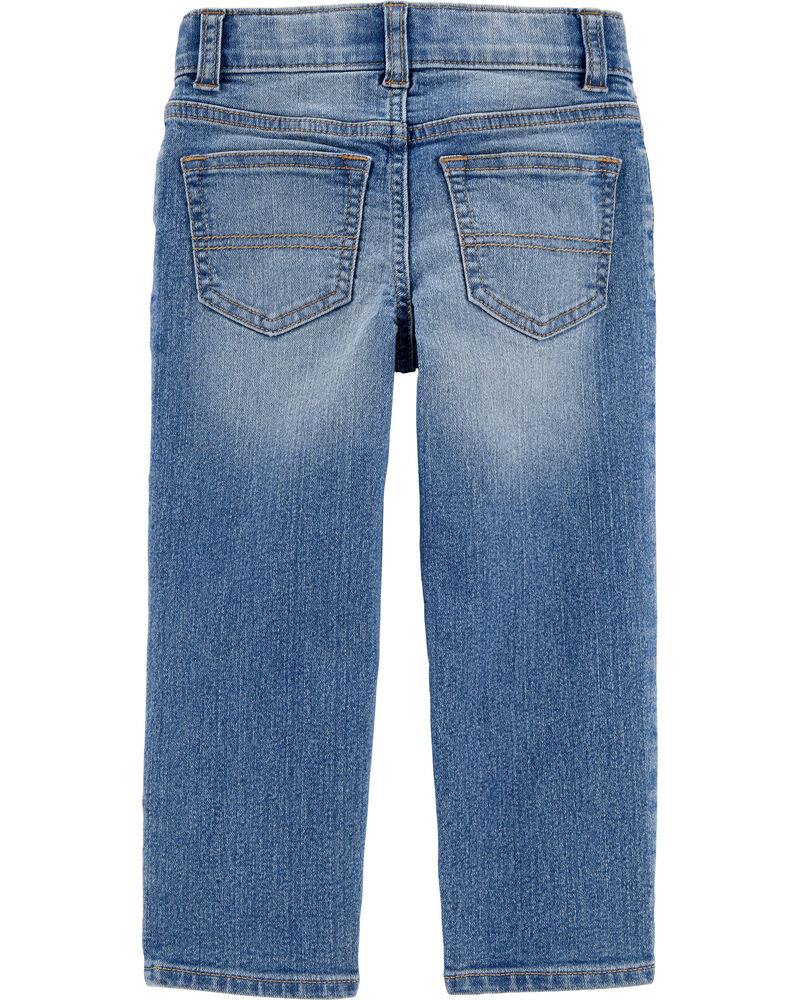 Toddler Medium Blue Wash Classic Jeans, image 2 of 2 slides