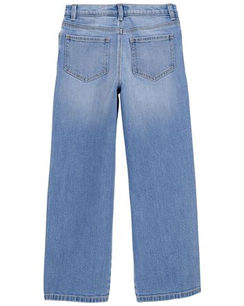 Kid Iconic Denim Wide-Leg Jeans: Rip & Repair Remix, 