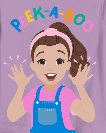 Toddler Ms. Rachel™ 'Peek-a-Boo' Short-Sleeve Graphic Tee - Purple, 