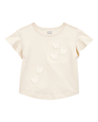 Baby Butterfly Short-Sleeve Top - Ivory, image 1 of 3 slides
