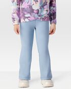 Toddler Flared-Leg Fleece Pants - Blue, image 1 of 6 slides