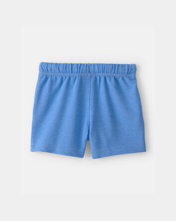 Baby Boy French Terry Shorts - Blue, 