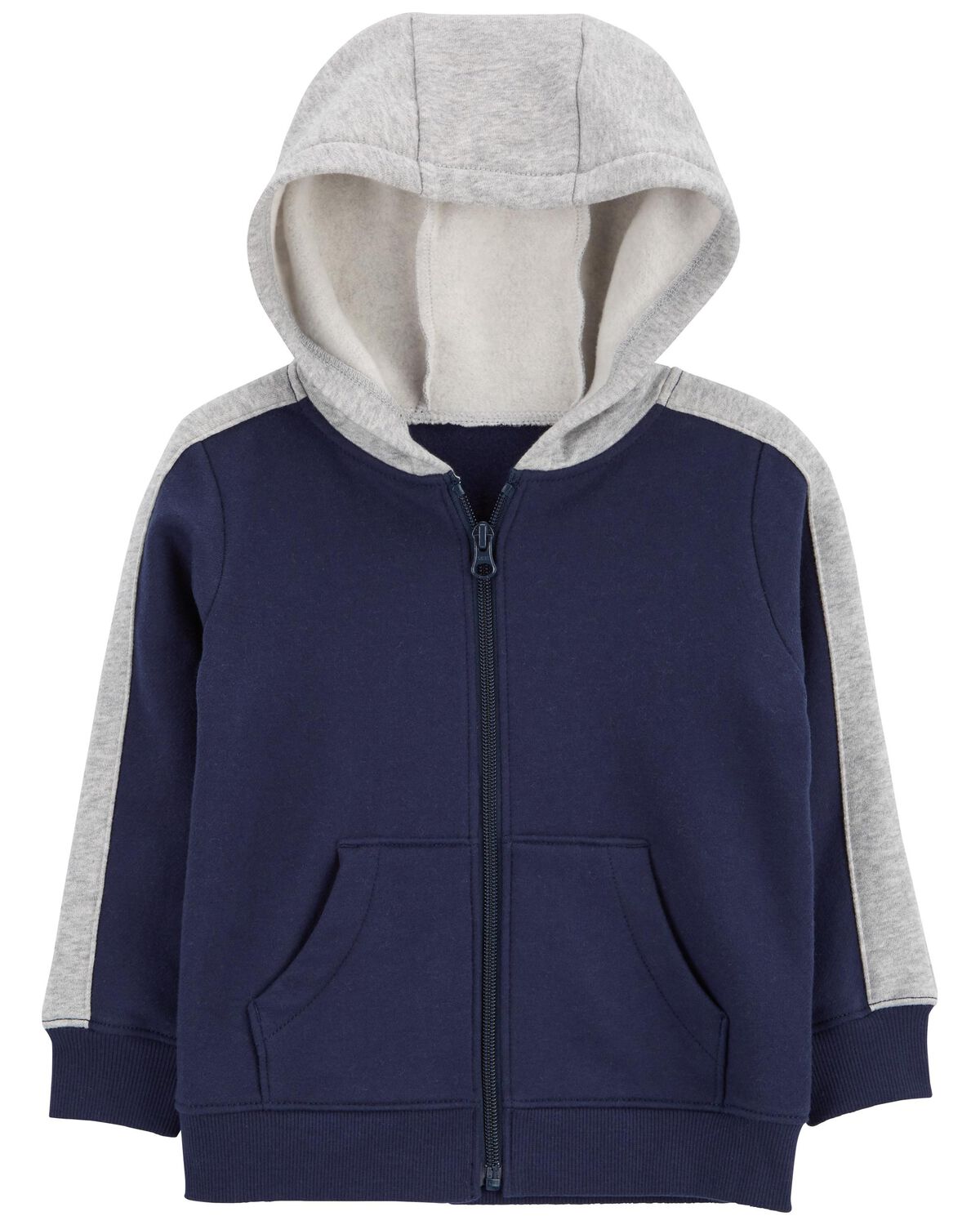 Navy/Heather Toddler ZipUp Hoodie