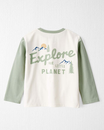 Toddler Organic Cotton Let's Explore Long-Sleeve Tee, 