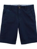 Navy - Kid Stretch Chino Shorts