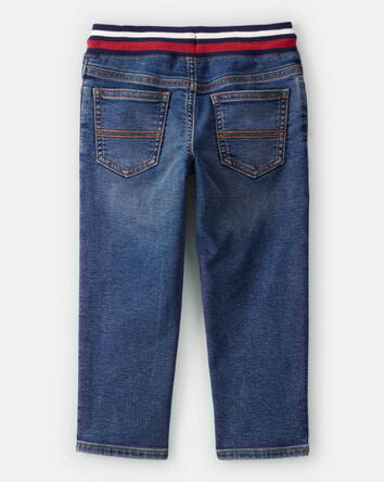 Toddler Boy Varsity Waistband Denim Jeans, 