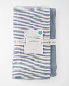 2-Pack Organic Cotton Muslin Swaddle Blankets, image 3 of 4 slides