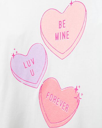 Be Mine Long-Sleeve Graphic Tee - White, 