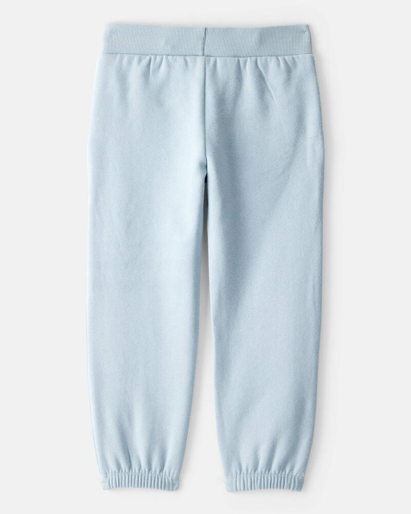 Toddler Girl Cotton Joggers - Blue, image 2 of 4 slides