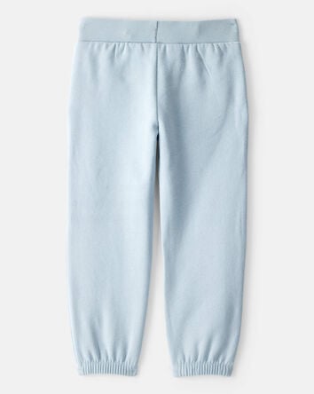 Toddler Girl Cotton Joggers - Blue, 