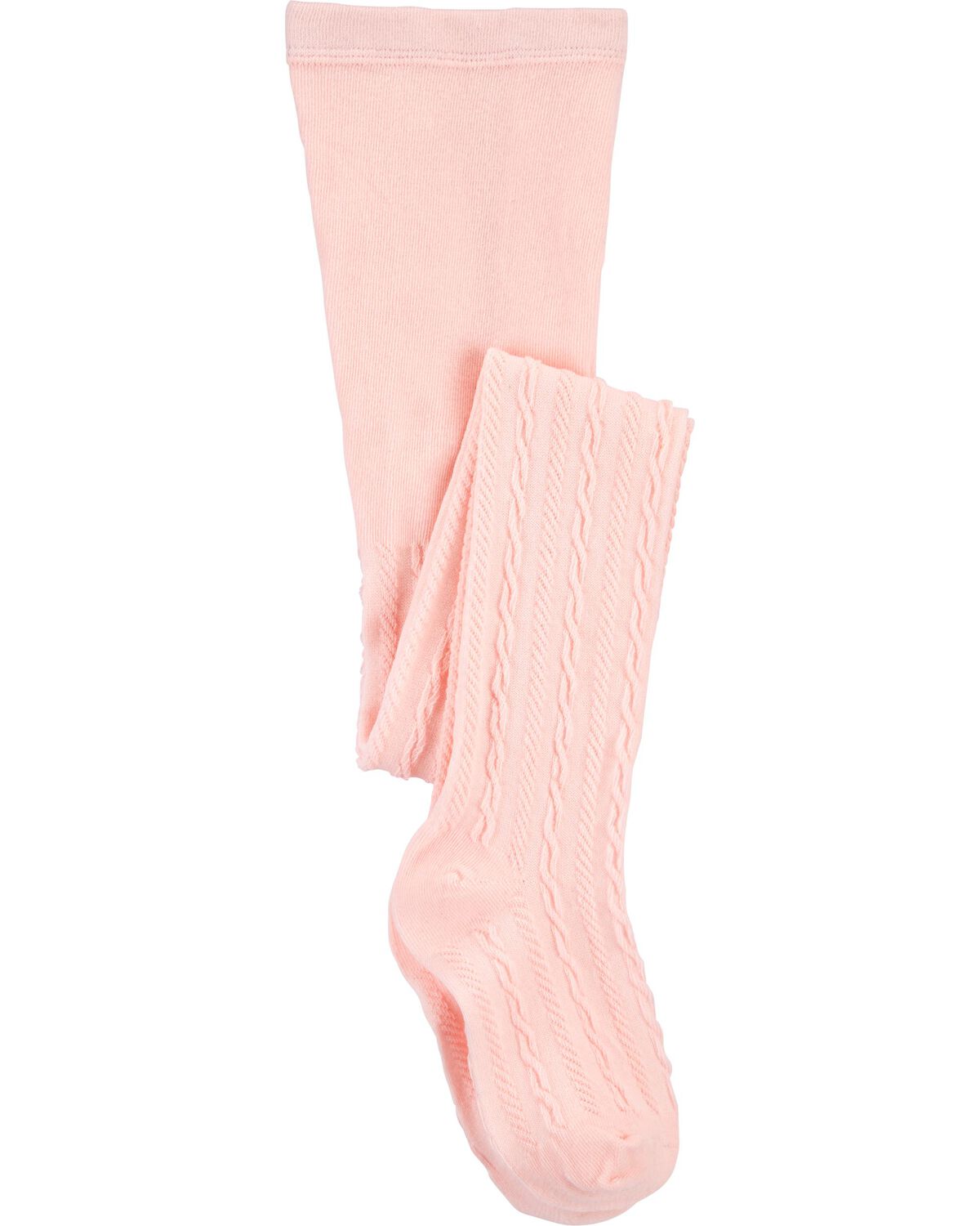 Pink Toddler Cable Knit Tights