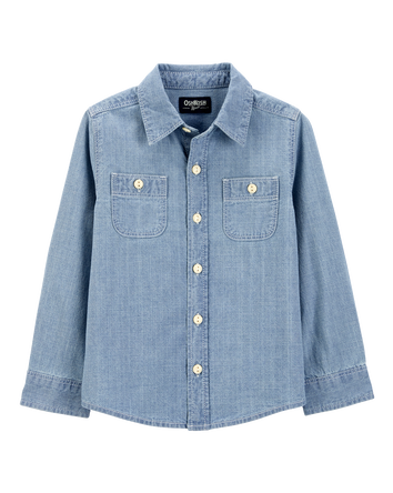 Baby Chambray Button-Front Shirt, 