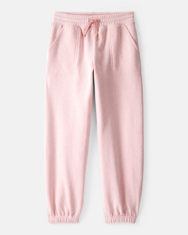Girls Fleece Joggers - Pink, image 1 of 4 slides