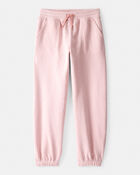 Girls Fleece Joggers - Pink, image 1 of 4 slides