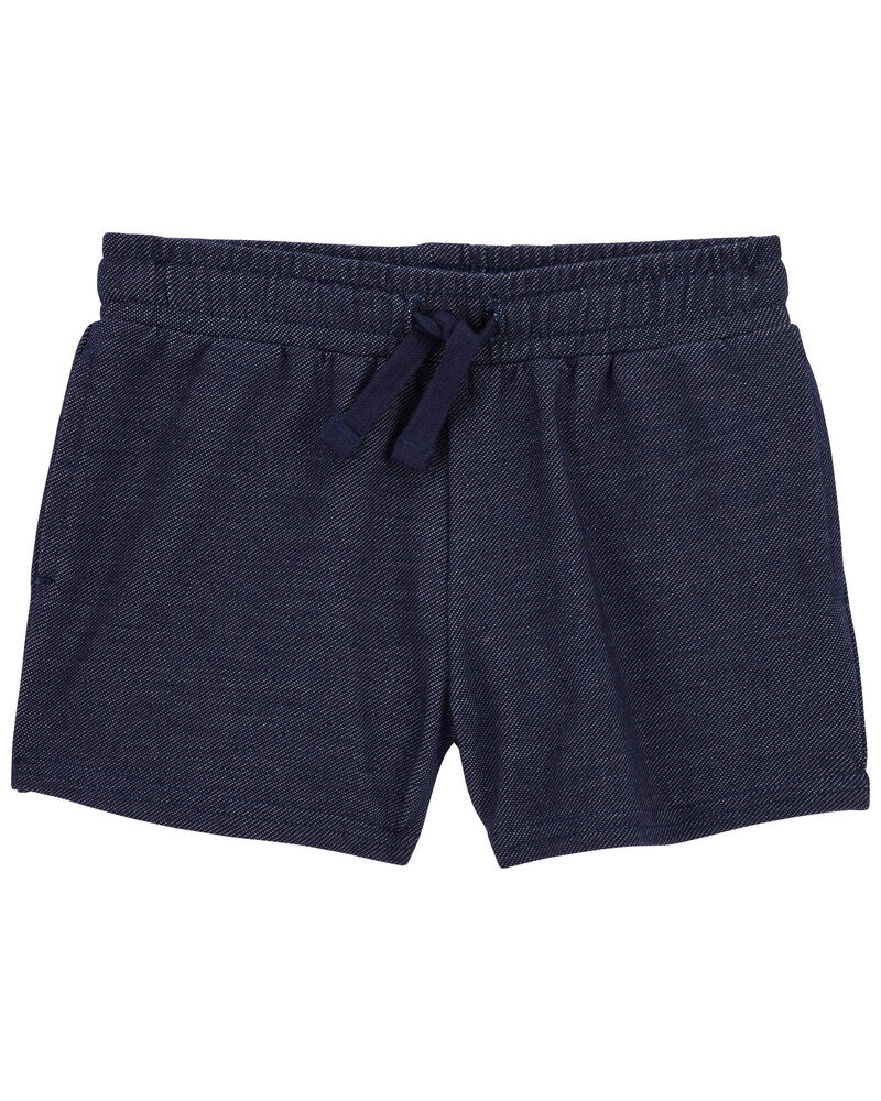 Baby Knit Denim Pull-On French Terry Shorts, image 1 of 2 slides