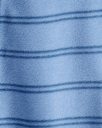 Baby 1-Piece Striped Fleece Footie Pajamas - Blue, 