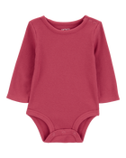 Baby Waffle Knit Long-Sleeve Bodysuit, image 1 of 3 slides