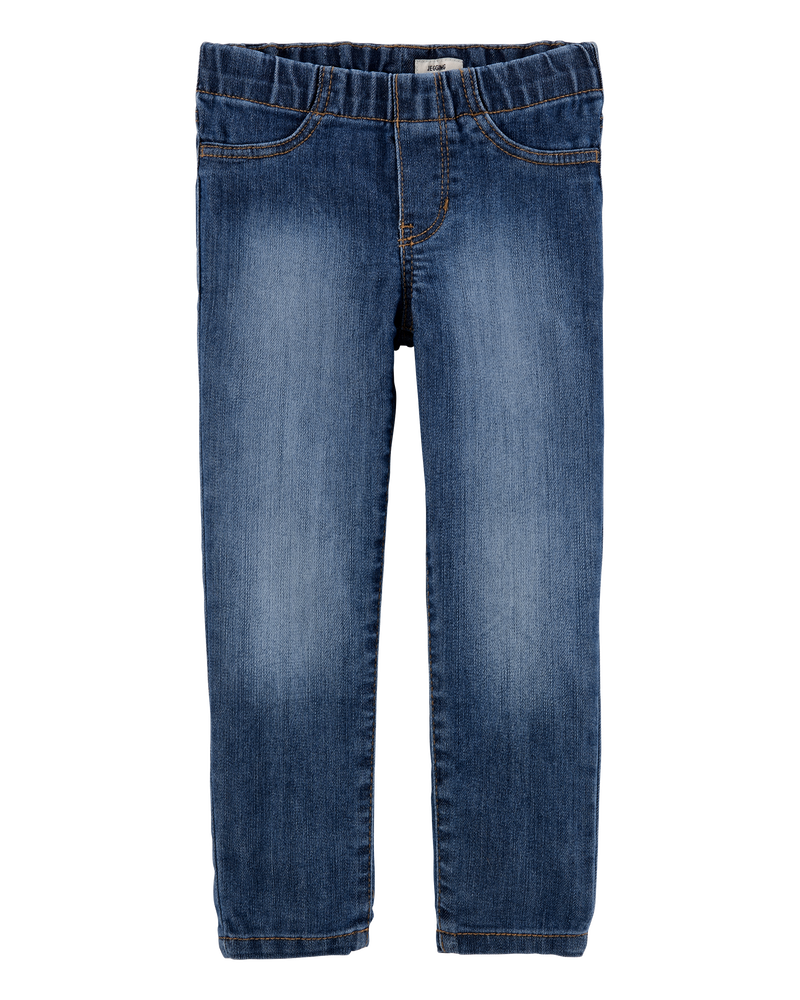 Kid Medium Wash Pull-On Skinny-Leg Jegging, image 1 of 5 slides