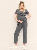 Essential Grey - Adult Women's Maternity Do-It-All Jumpsuit