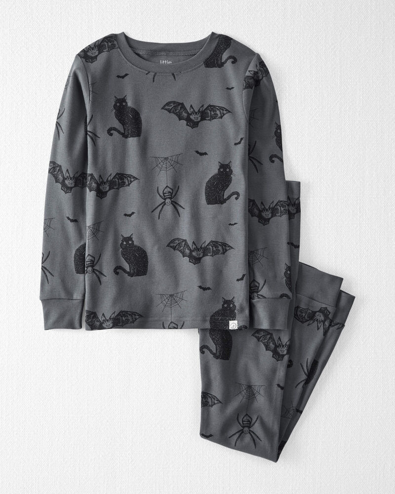 Kid Organic Cotton Pajamas Set in Spooky Creatures, image 1 of 4 slides