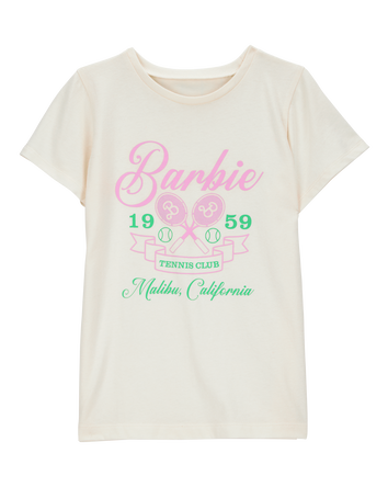 Kid Barbie™ 'Tennis Club' Short-Sleeve Graphic Tee - Ivory, 