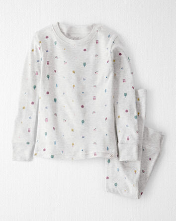 Toddler Organic Cotton Pajamas in Icon Print, 