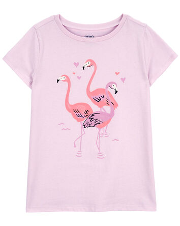 Kid Flamingo Heart Graphic Tee, 