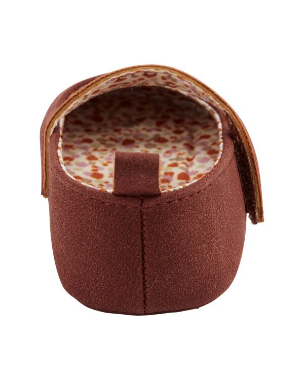 Brown Baby Soft Sole Mary Jane Shoes