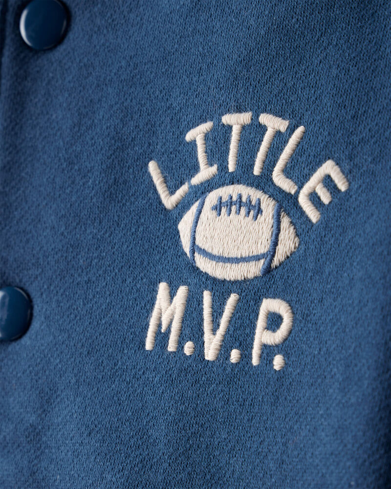 Toddler Boy 3-Piece Varsity Jacket Outfit Set, image 3 of 6 slides