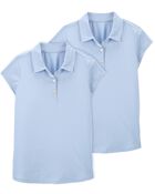 Kid 2-Pack Uniform Polos in Active Mesh
, image 1 of 3 slides