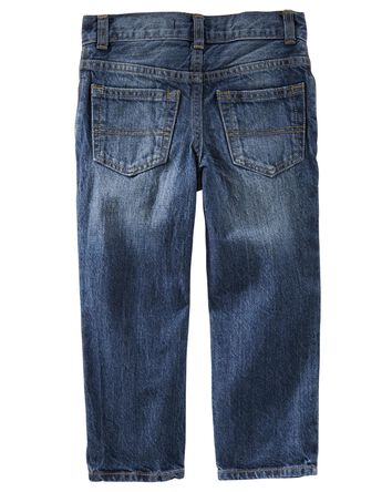 Baby Straight Leg Authentic Tinted Wash Jeans, 