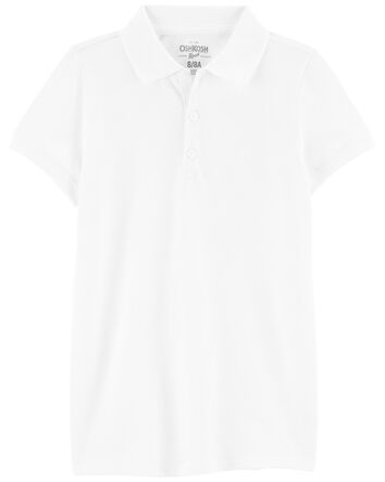 Kid Pique Cotton Uniform Polo, 