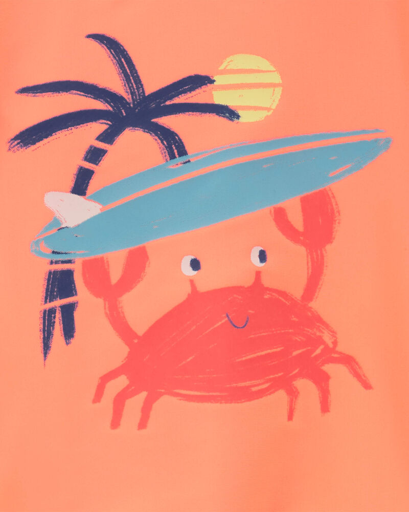 Baby 2-Piece Crab Rashguard Swim Set, image 2 of 2 slides