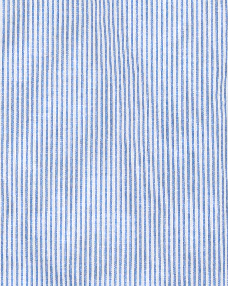 Kid  Long Sleeve Striped Button-Front Uniform Shirt, image 3 of 3 slides