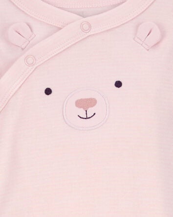 Baby Bear Snap-Up Cotton Sleep & Play Pajamas, 